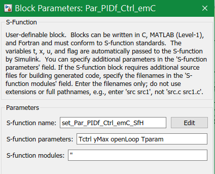 smlk libVishia CtrlSfn Par PIDf SfnDialog